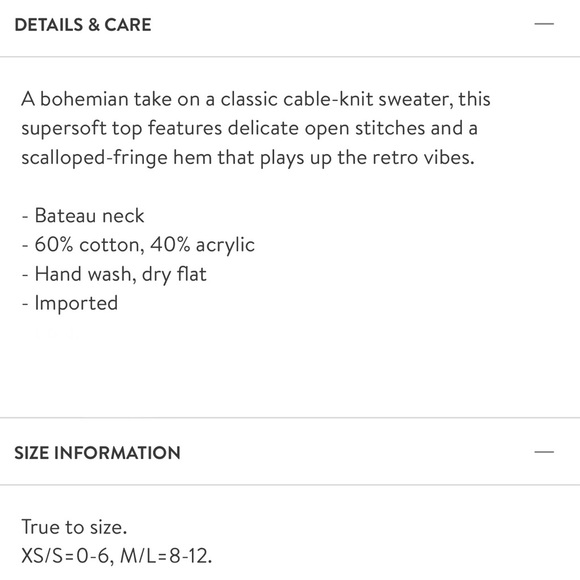 Free People Fringe Hem Crochet Wide Sleeve Poncho - Picture 9 of 9